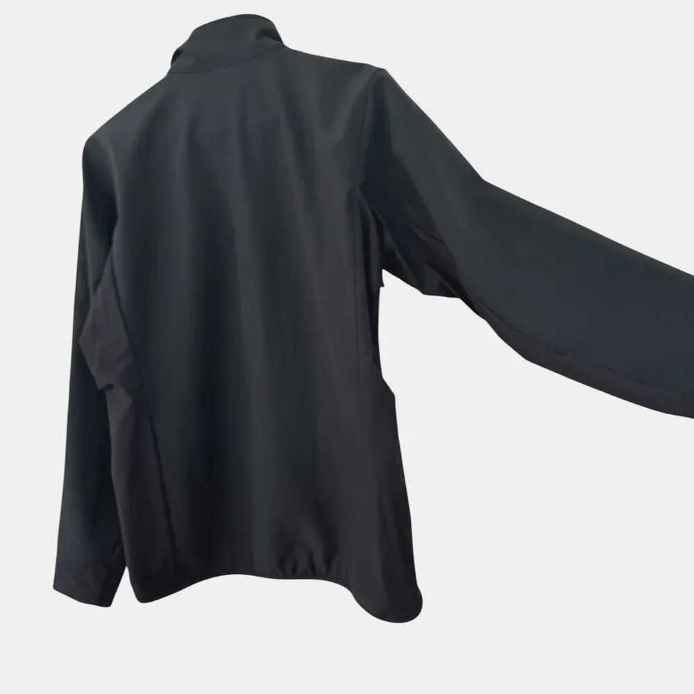 Patagonia Session Lager Beer Medium Adze Hybrid Jacket EUC Black Polartec Mens